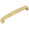 Jeffrey Alexander 160 mm Center Brushed Gold Square-to-Center Square Renzo Cabinet Cup Pull 141-160BG - alternate 2